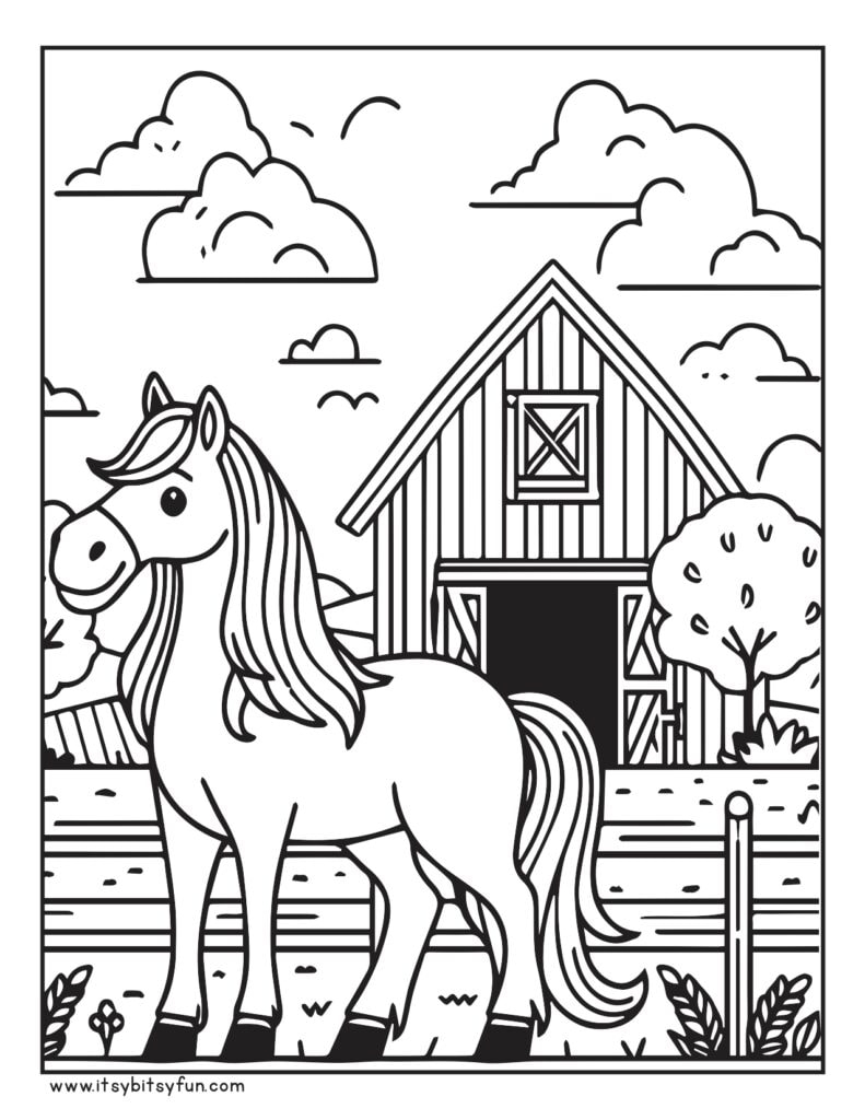 printable coloring pages of horses printable coloring pages of horses