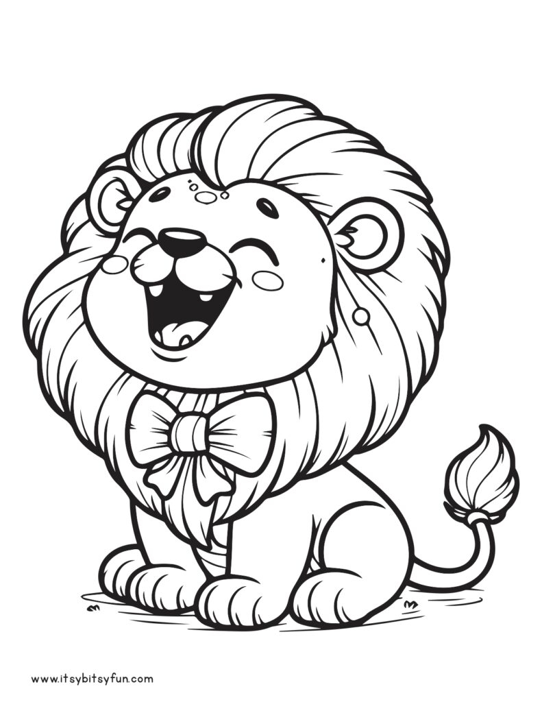 printable lion coloring pages