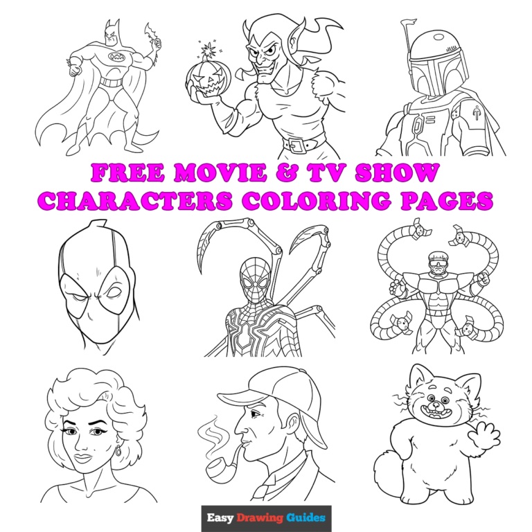 Free Printable Movie And TV Show Characters Coloring Pages For Kids