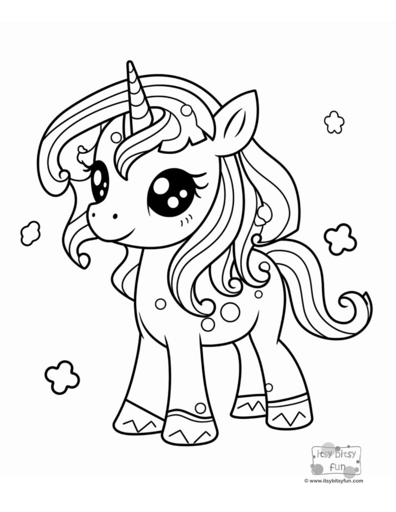 unicorn coloring pages printable pdf