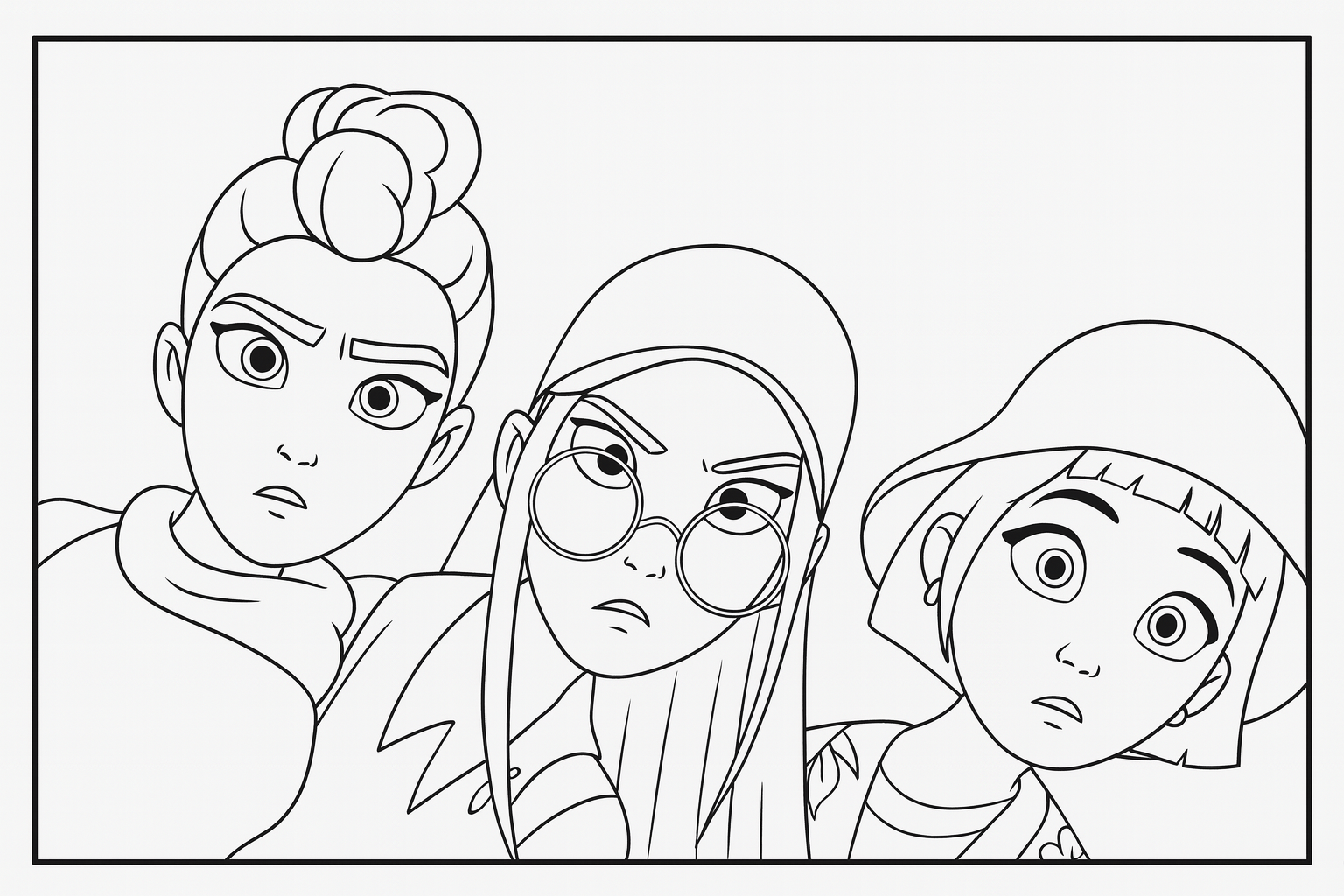 printable coloring kpop demon hunters coloring pages