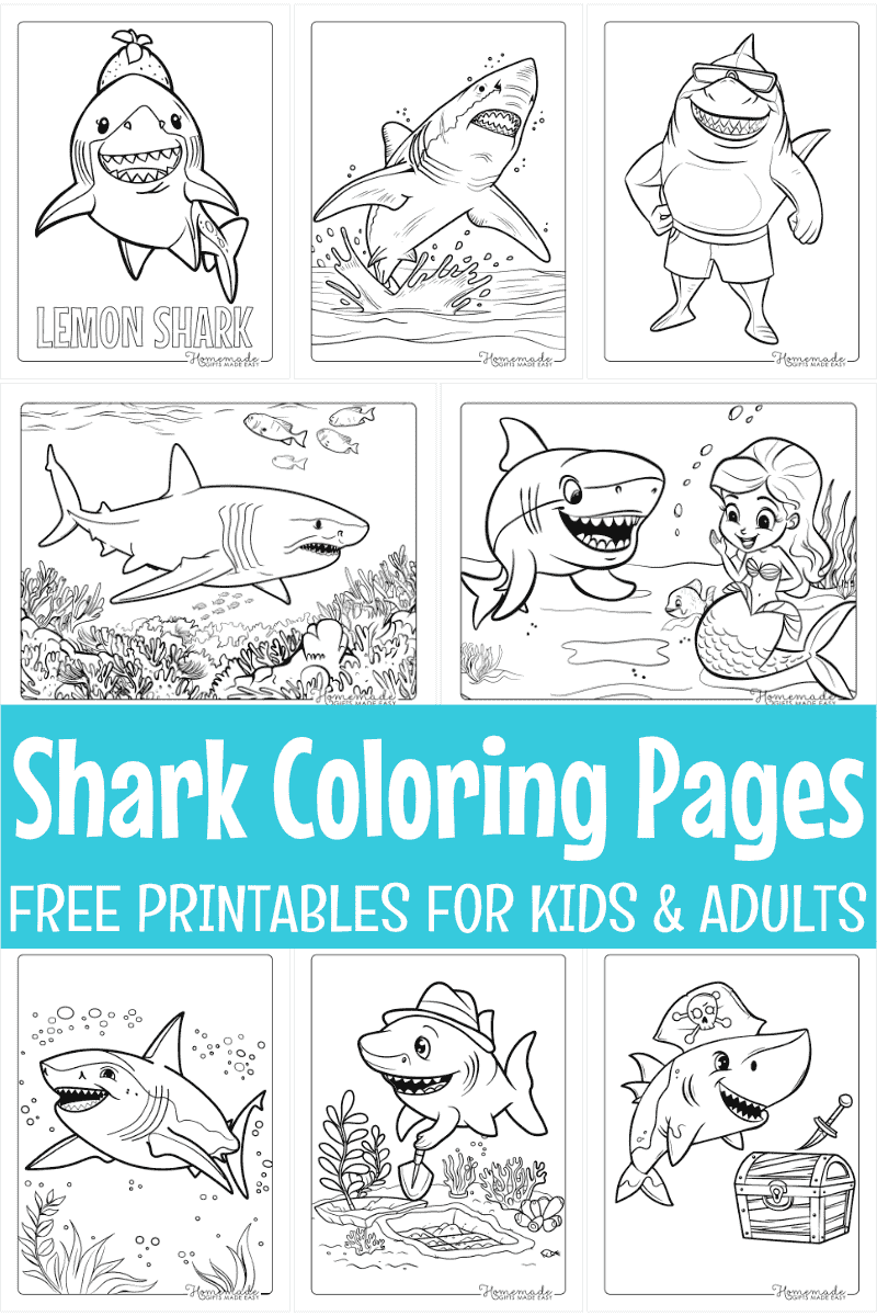 coloring pages sharks printable coloring pages sharks printable