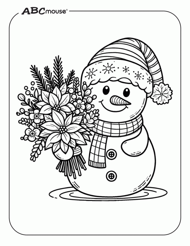 Free Snowman Coloring Pages ABCmouse