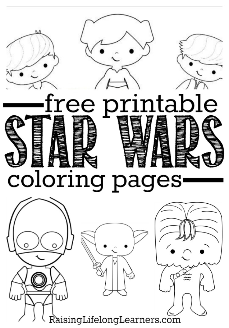 Free Star Wars Printable Coloring Pages Raising Lifelong Learners Free Star Wars Printable Coloring Pages Raising Lifelong Learners