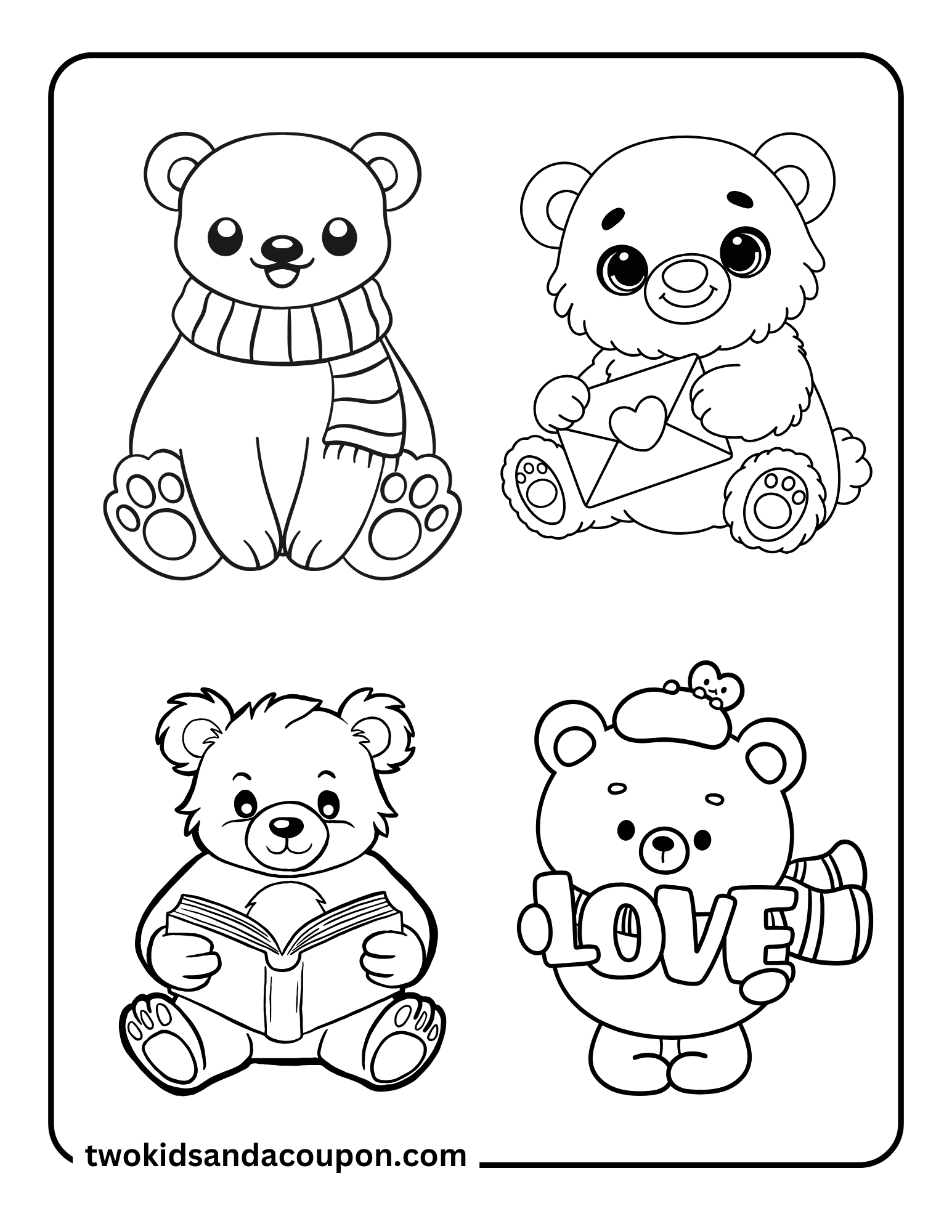 Get Your Paws On These Free Printable Bear Coloring Pages