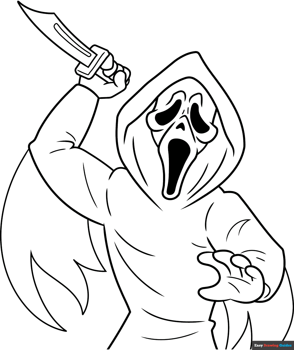 ghost coloring pages printable