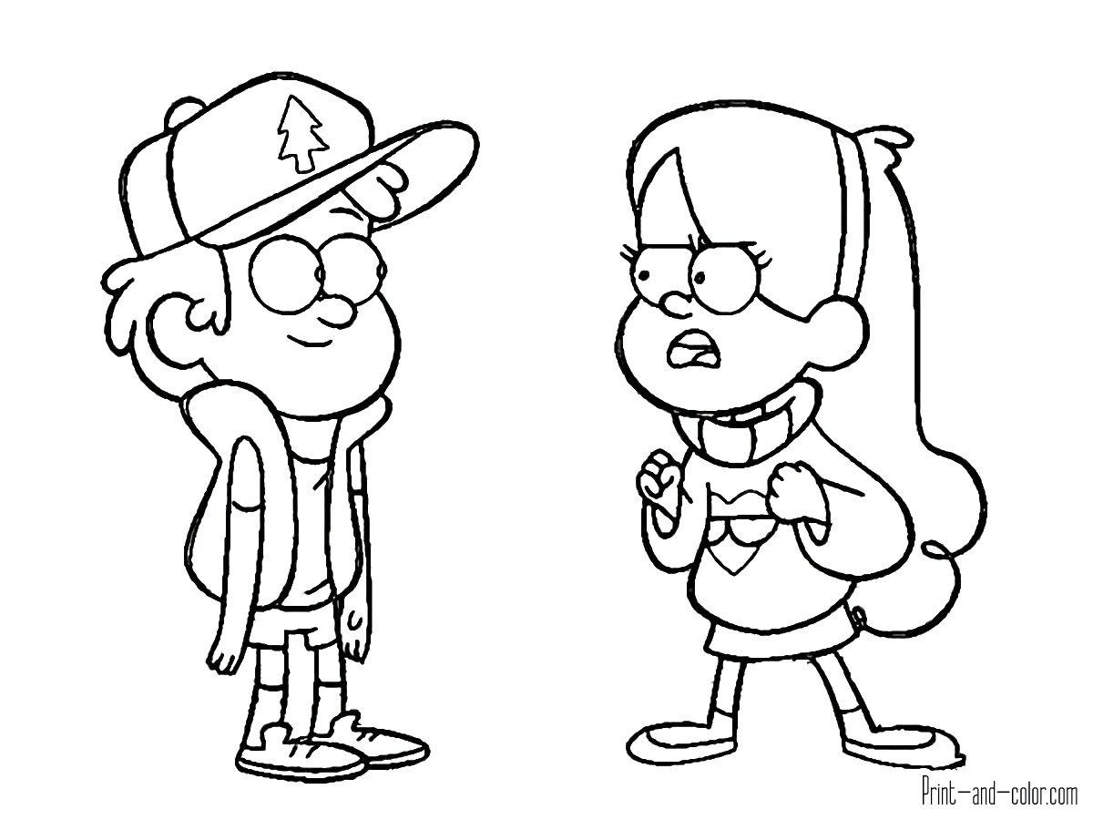 Gravity Falls Coloring Pages Print And Color Gravity Falls Coloring Pages Print And Color
