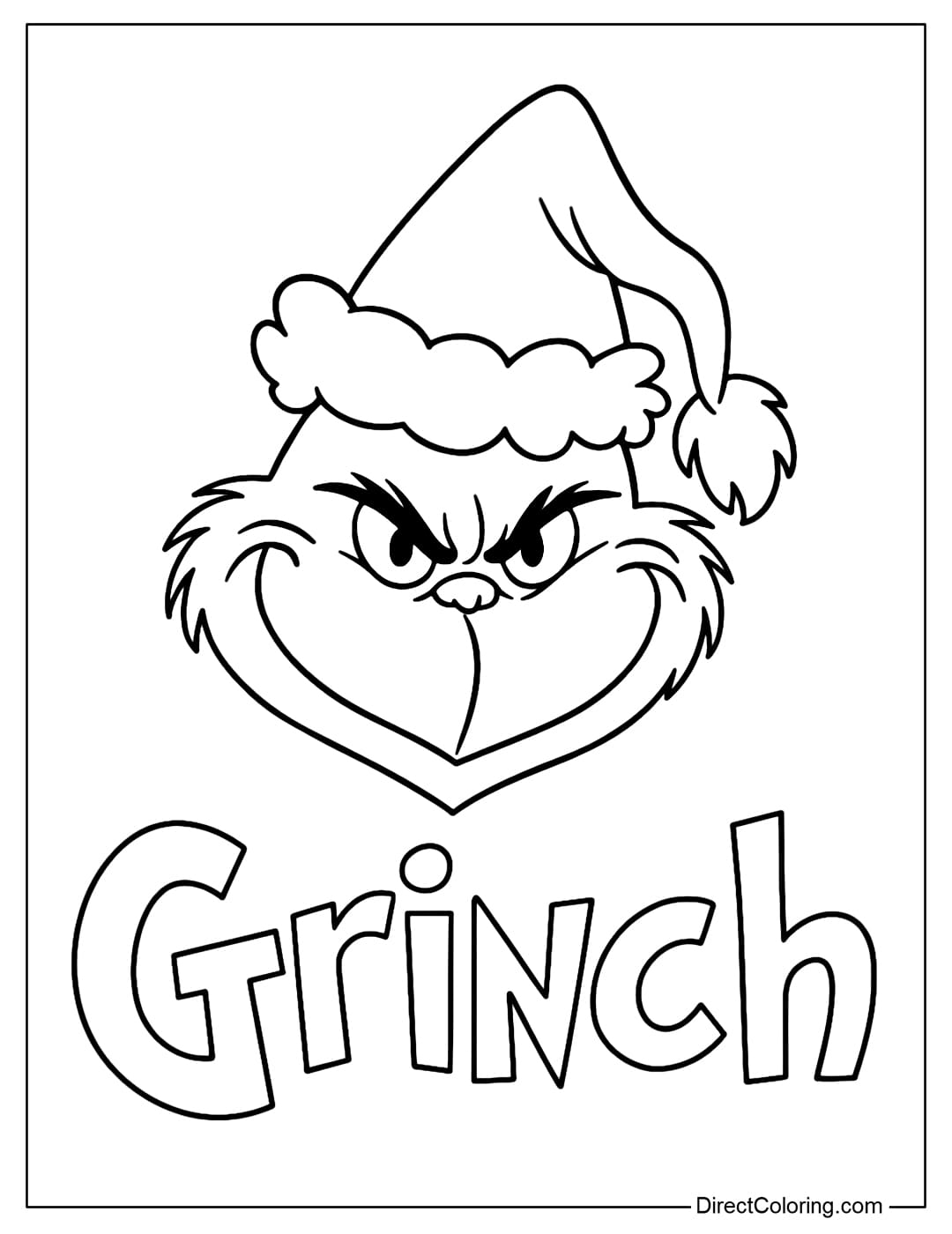 Grinch Coloring Pages Free PDF To Download And Print