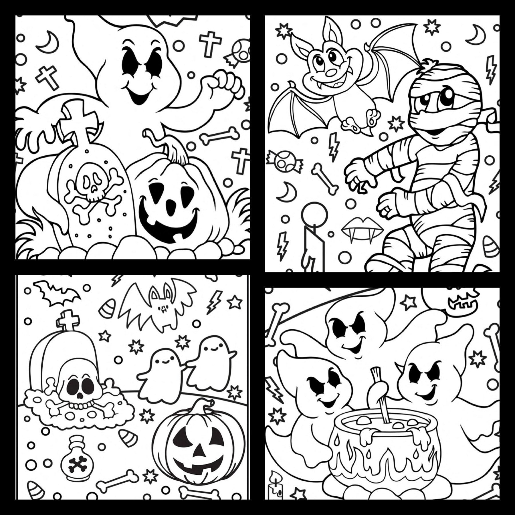halloween coloring pages characters
