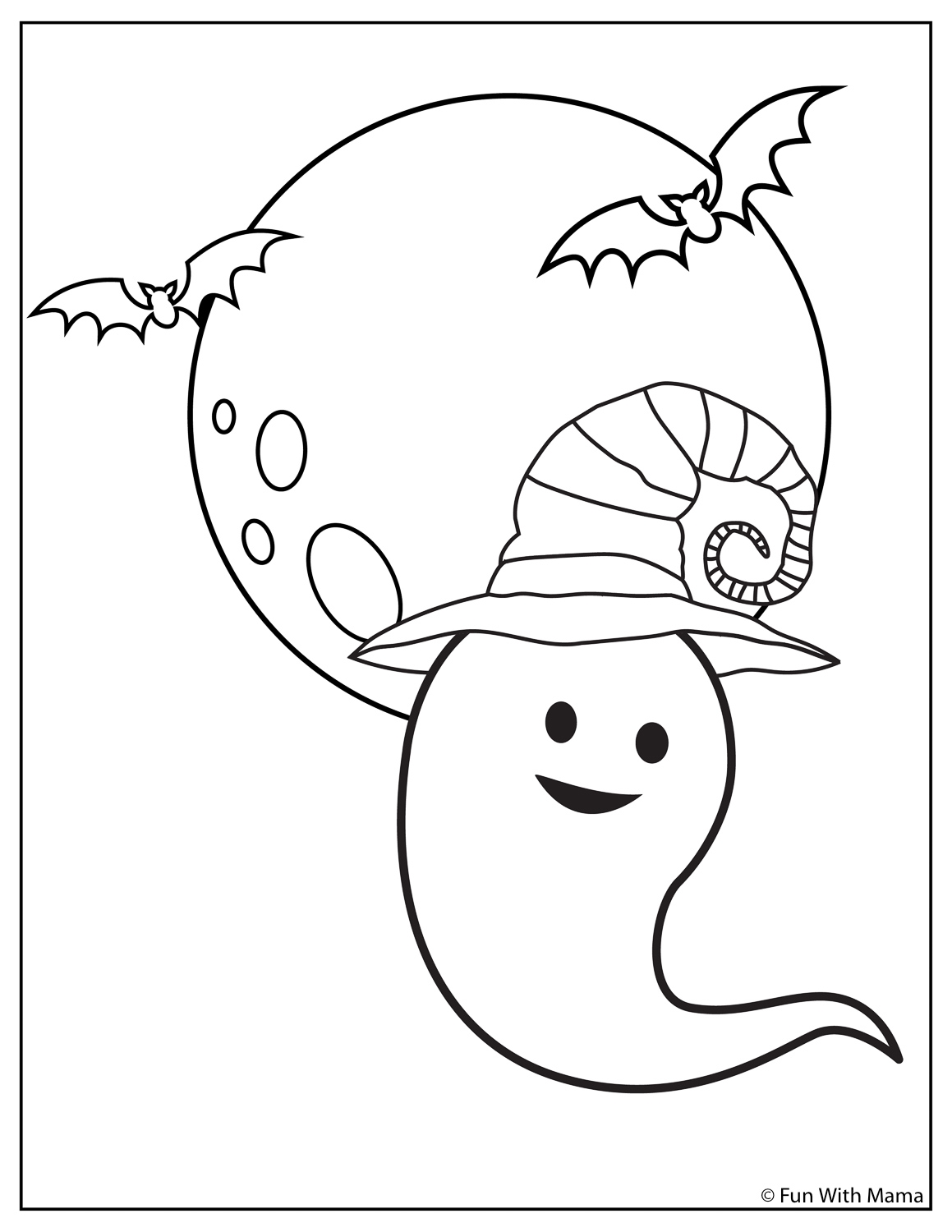 printable ghost coloring pages