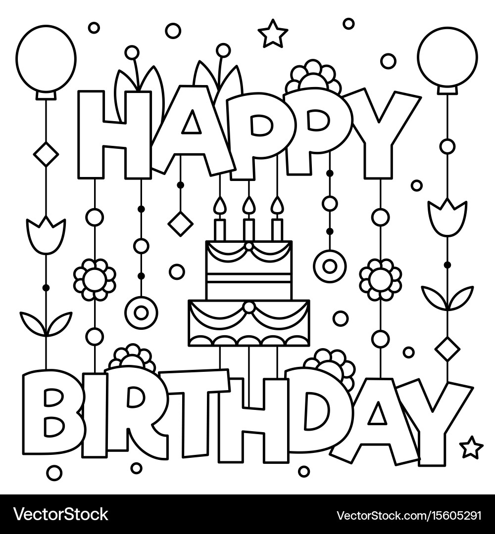 free birthday printable coloring pages free birthday printable coloring pages
