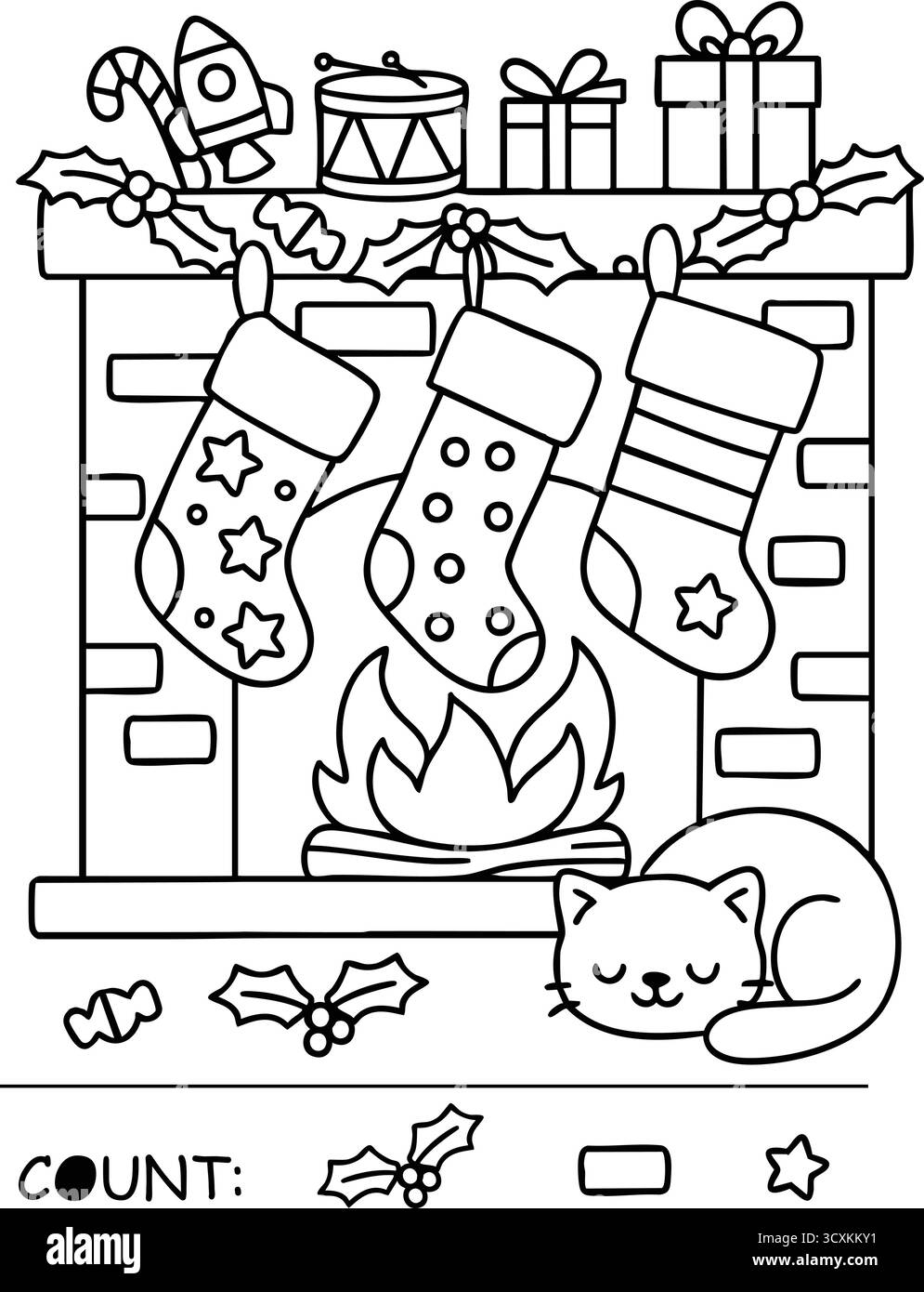 Happy Holidays Coloring Pages Printable Stock Vector Images Alamy Happy Holidays Coloring Pages Printable Stock Vector Images Alamy