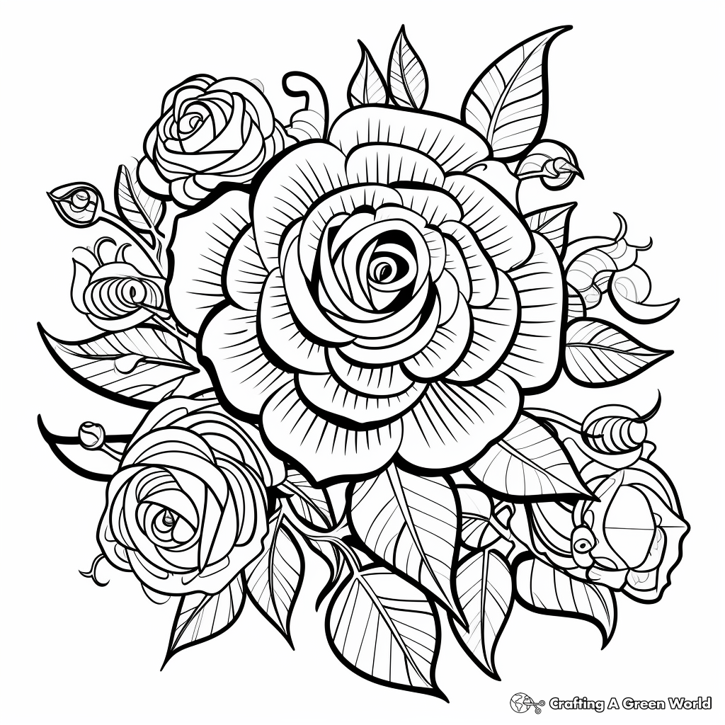 printable flower coloring pages for adults