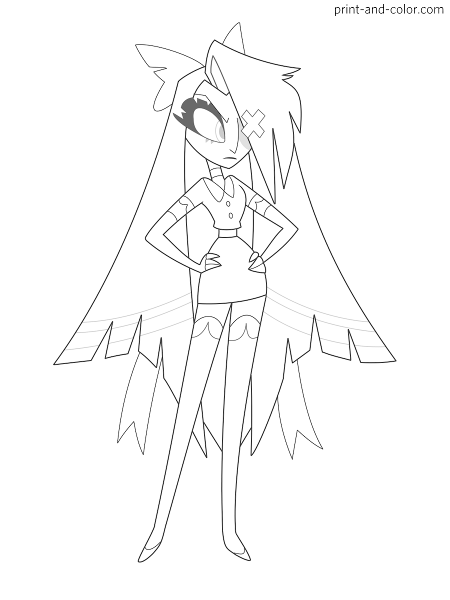 Hazbin Hotel Coloring Pages Print And Color Hazbin Hotel Coloring Pages Print And Color