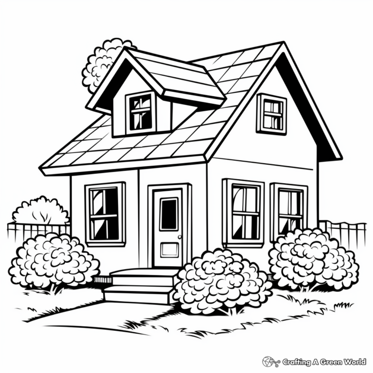 Home Coloring Pages Free Printable 