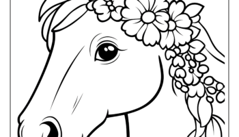 Horse Coloring Pages And Coloring Sheets Free Printables Lettering SVG Files Tools Apps