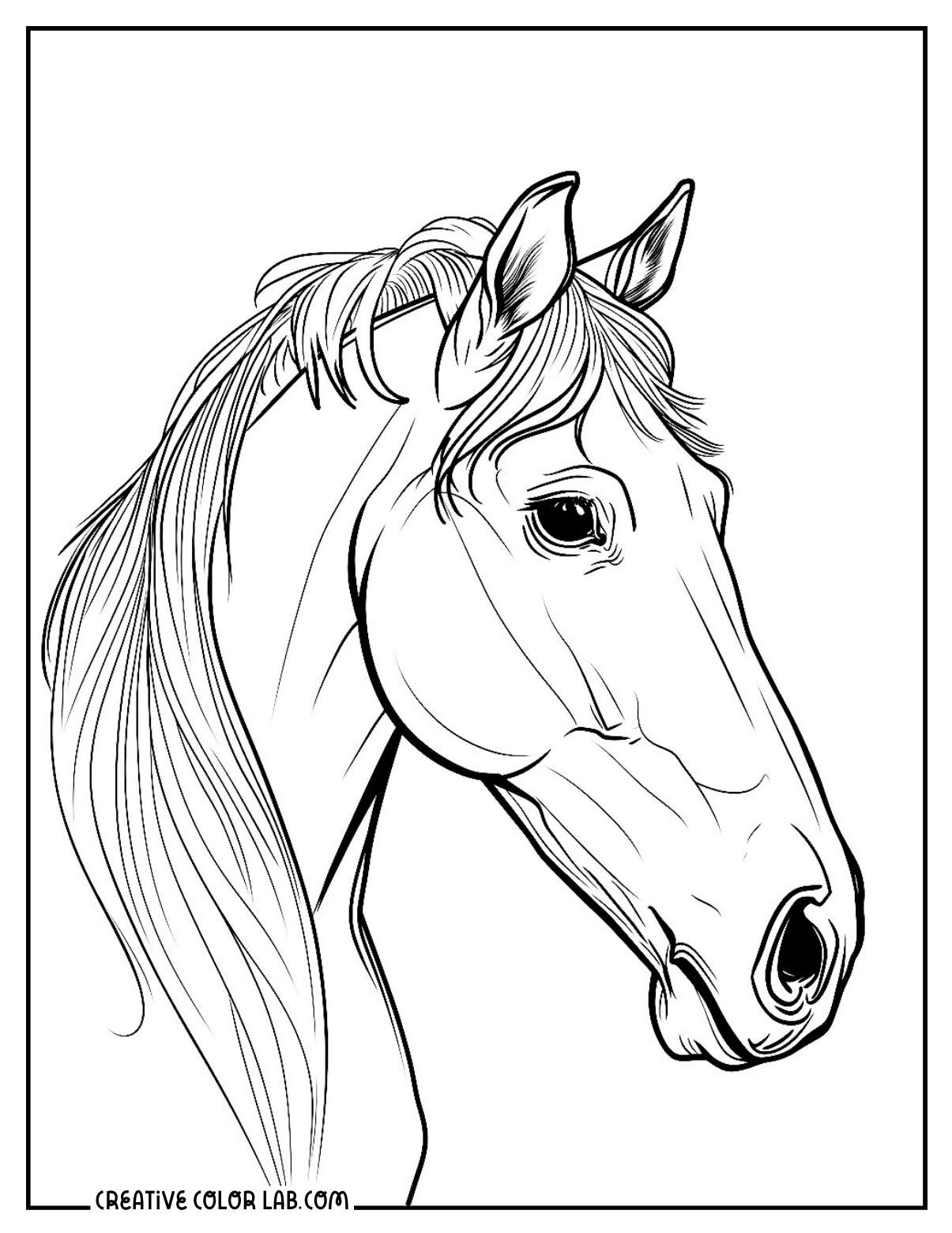 free printable horse coloring pages free printable horse coloring pages