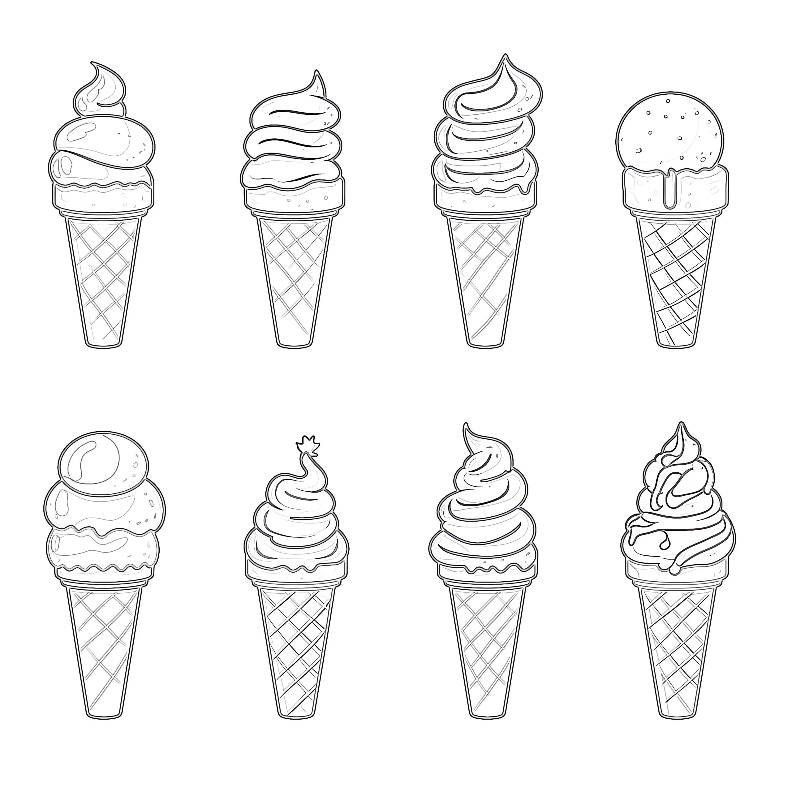 Ice Cream Collection Coloring Page Coloring Pages Mimi Panda Ice Cream Collection Coloring Page Coloring Pages Mimi Panda