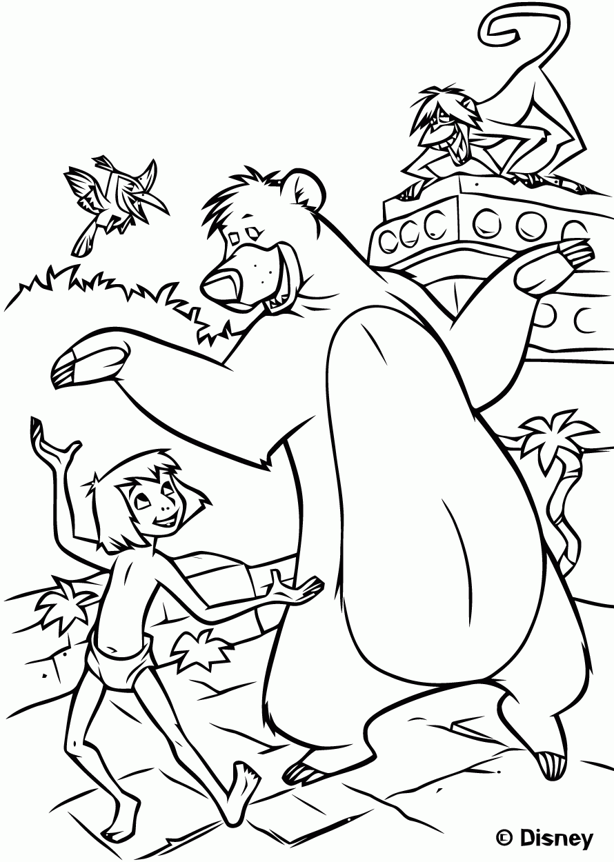 Image Of The Jungle Book To Print And Color Jungle Book Coloring Pages Image Of The Jungle Book To Print And Color Jungle Book Coloring Pages
