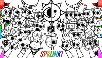Incredibox Sprunki New Big Coloring Pages How To Color All Original Sprunki Vs All Horror Sprunki YouTube