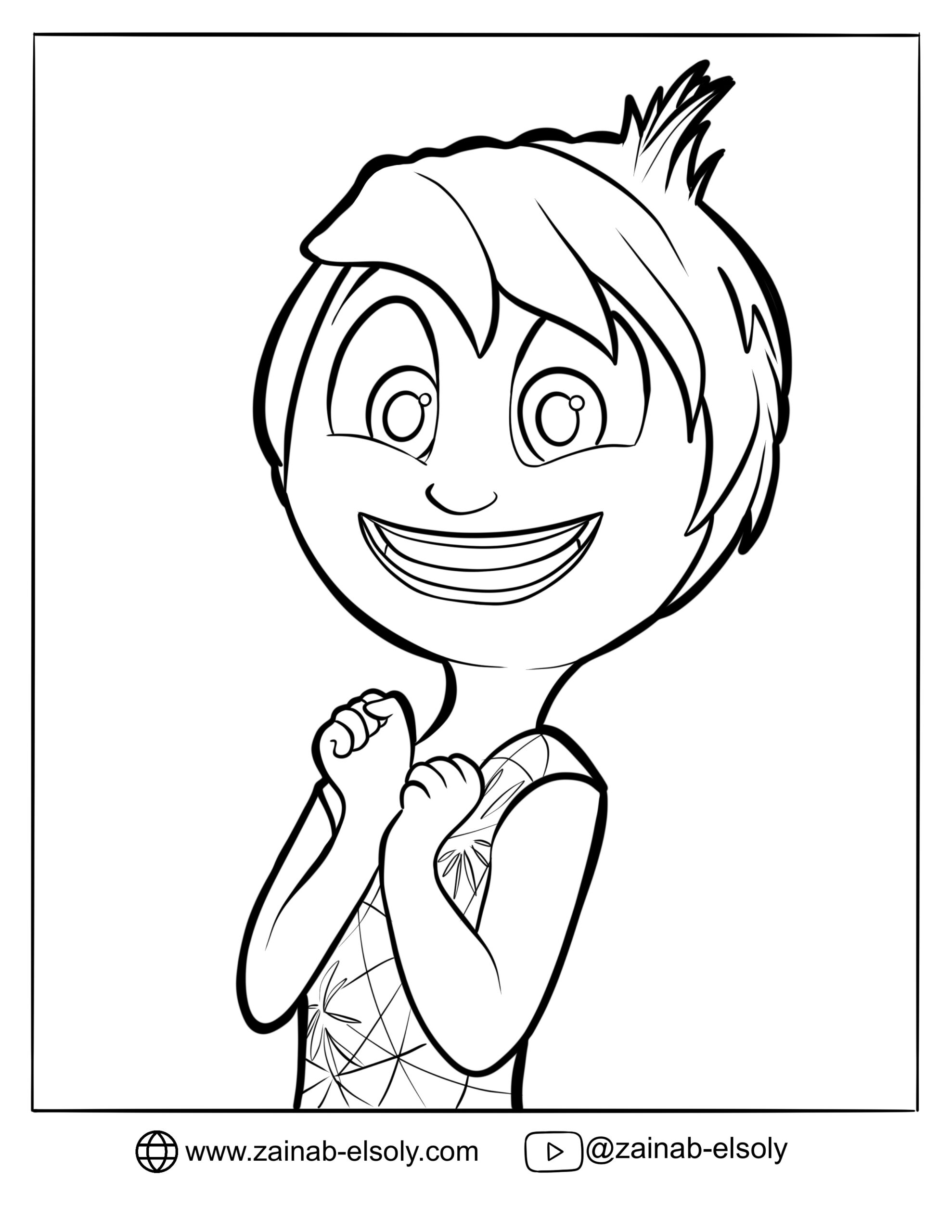 inside out 2 character coloring pages inside out 2 character coloring pages
