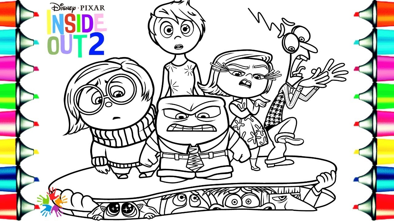 inside out characters coloring pages