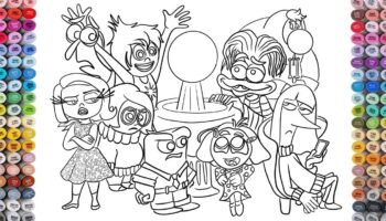 INSIDE OUT 2 Coloring Pages How To Color Inside Out 2 Drawing YouTube