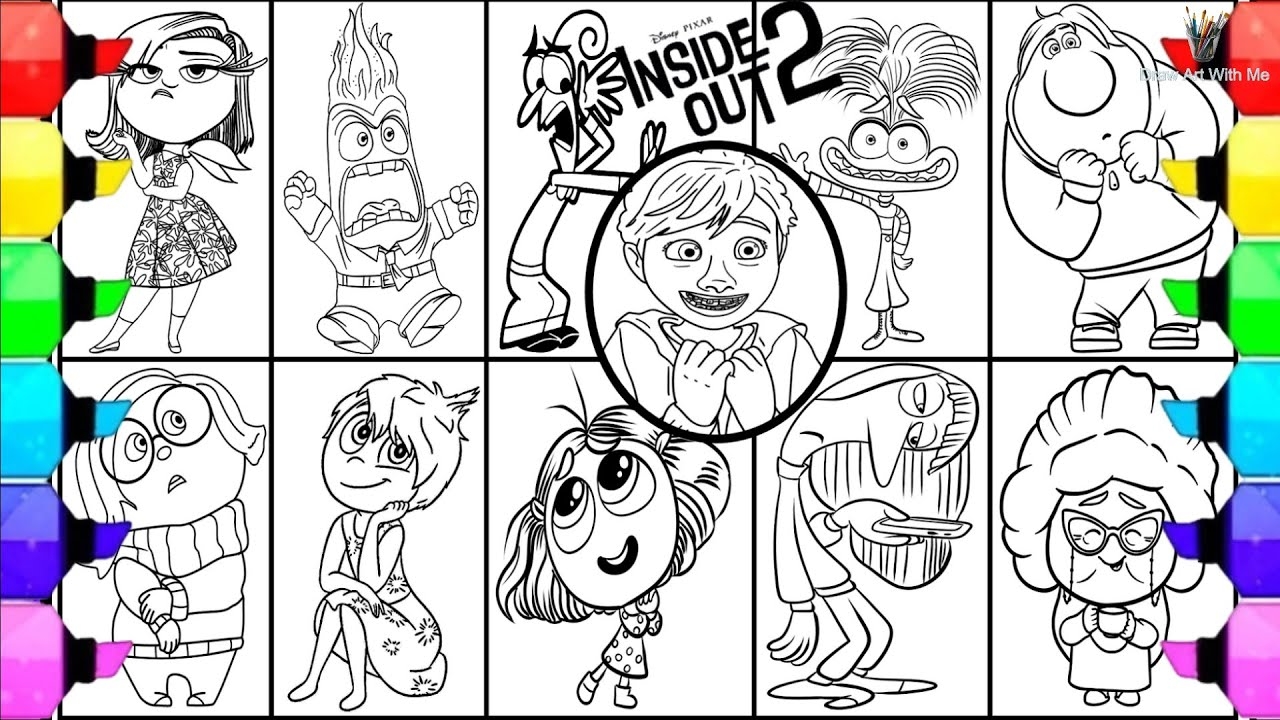 Inside Out 2 Coloring Pages NEW How To Color All Main Characters From Movie Inside Out 2 youtube YouTube Inside Out 2 Coloring Pages NEW How To Color All Main Characters From Movie Inside Out 2 youtube YouTube