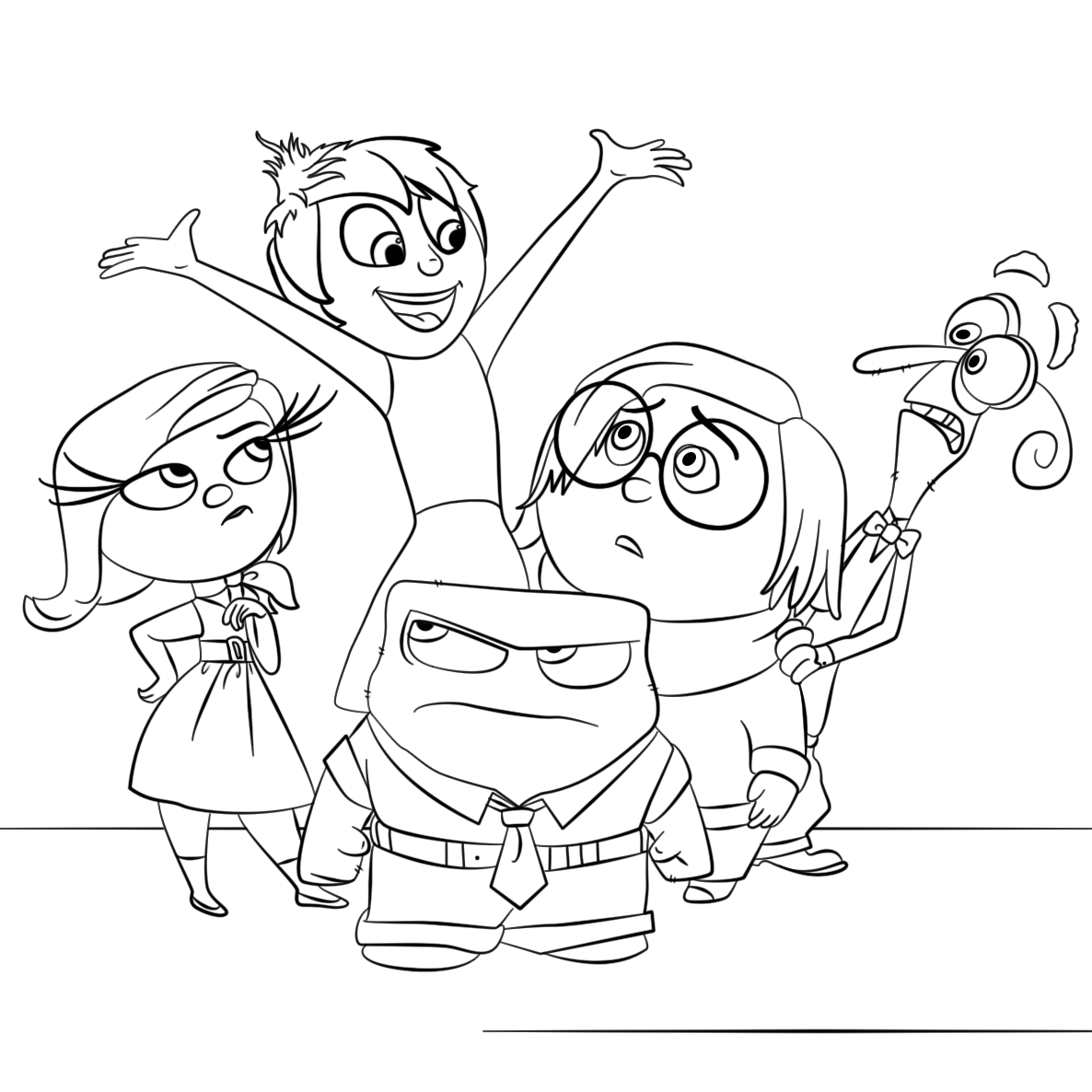 inside out coloring pages all characters inside out coloring pages all characters