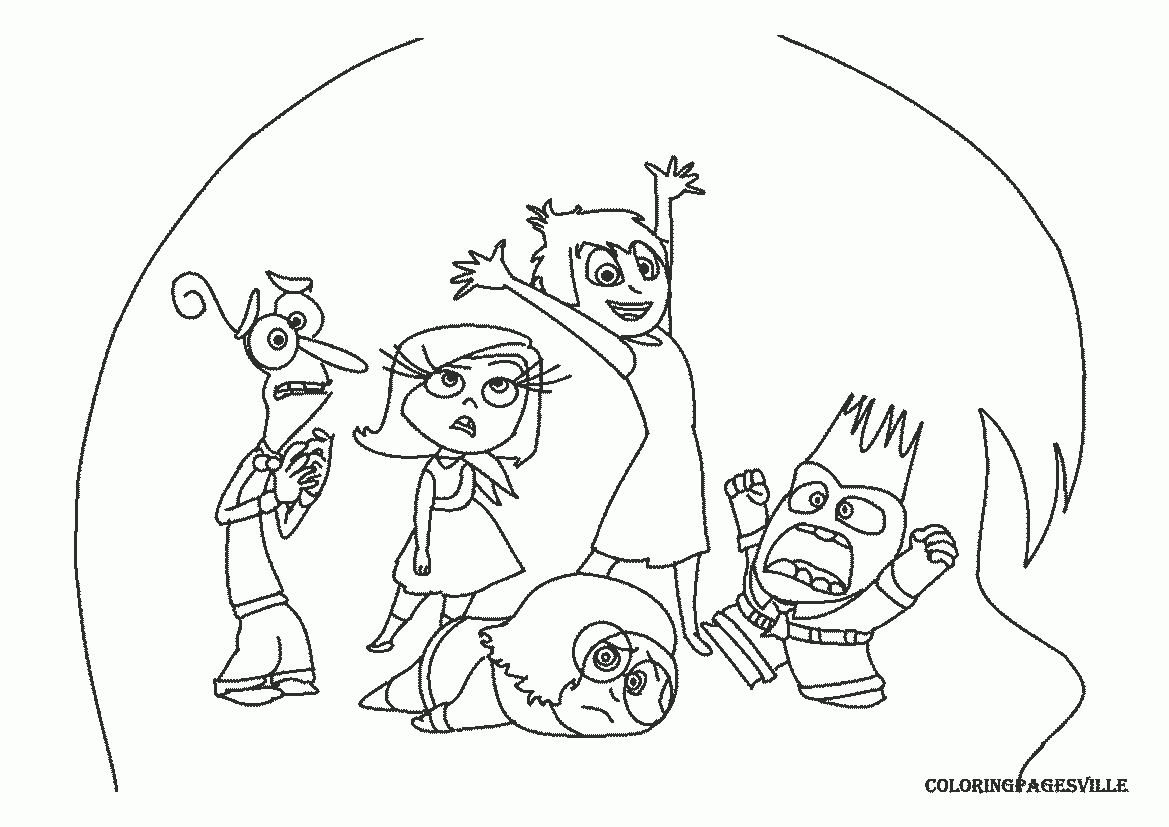 Inside Out Coloring Pages Inside Out Coloring Pages