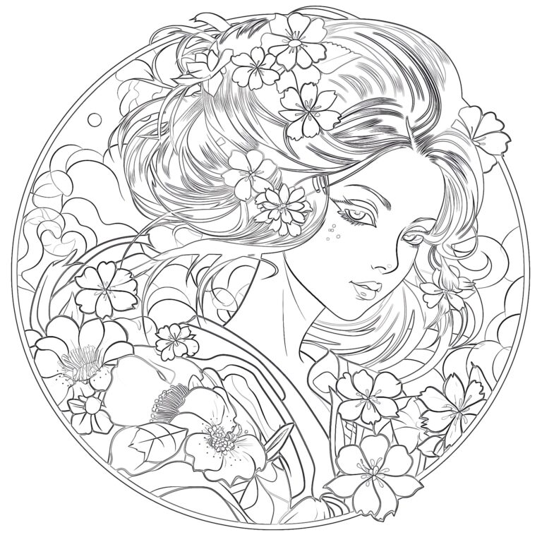 Japanese Anime Coloring Pages Coloring Pages Mimi Panda