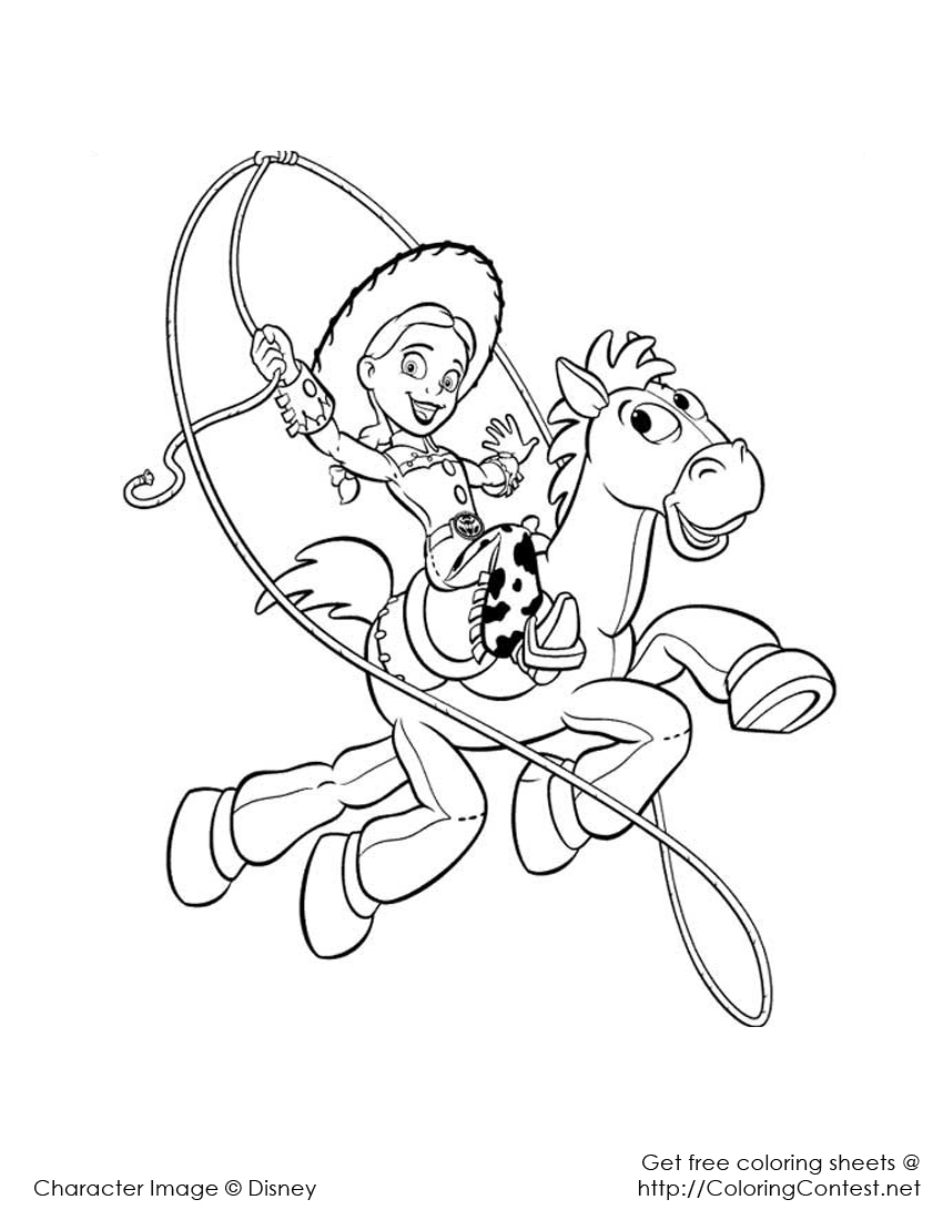 toy story characters coloring pages