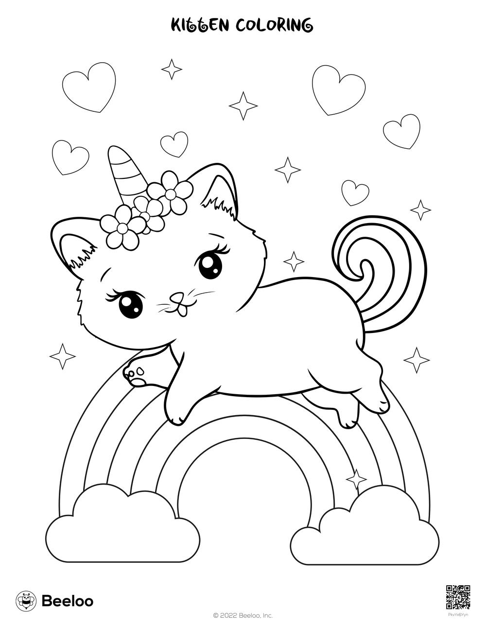 kitty coloring pages printable kitty coloring pages printable