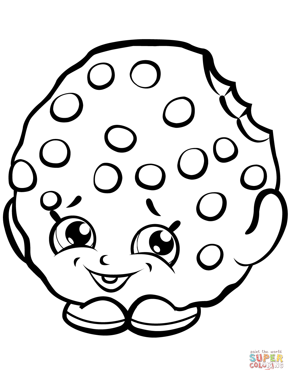 Kooky Cookie Shopkin Coloring Page Free Printable Kooky Cookie Shopkin Coloring Page Free Printable