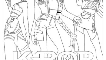 KPop Demon Hunters Coloring Pages Free PDF To Download And Print