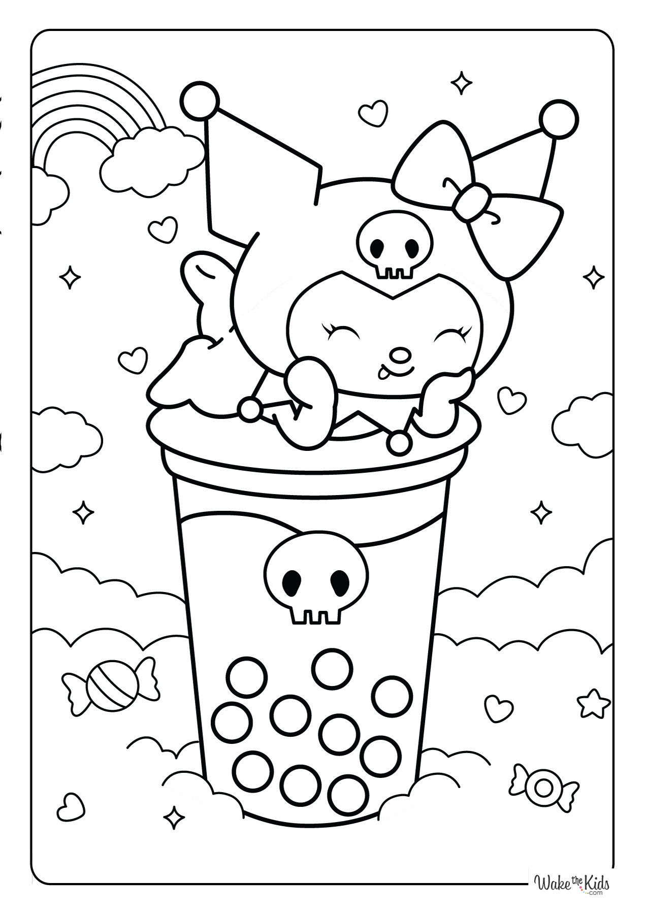 Kuromi Coloring Pages Free Printable PDFs WakeTheKids Kuromi Coloring Pages Free Printable PDFs WakeTheKids