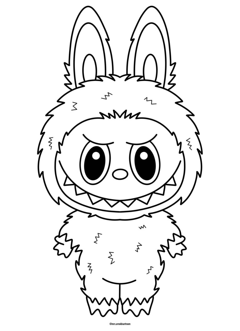 Labubu Coloring Pages By Mrs Arnolds Art Room TPT