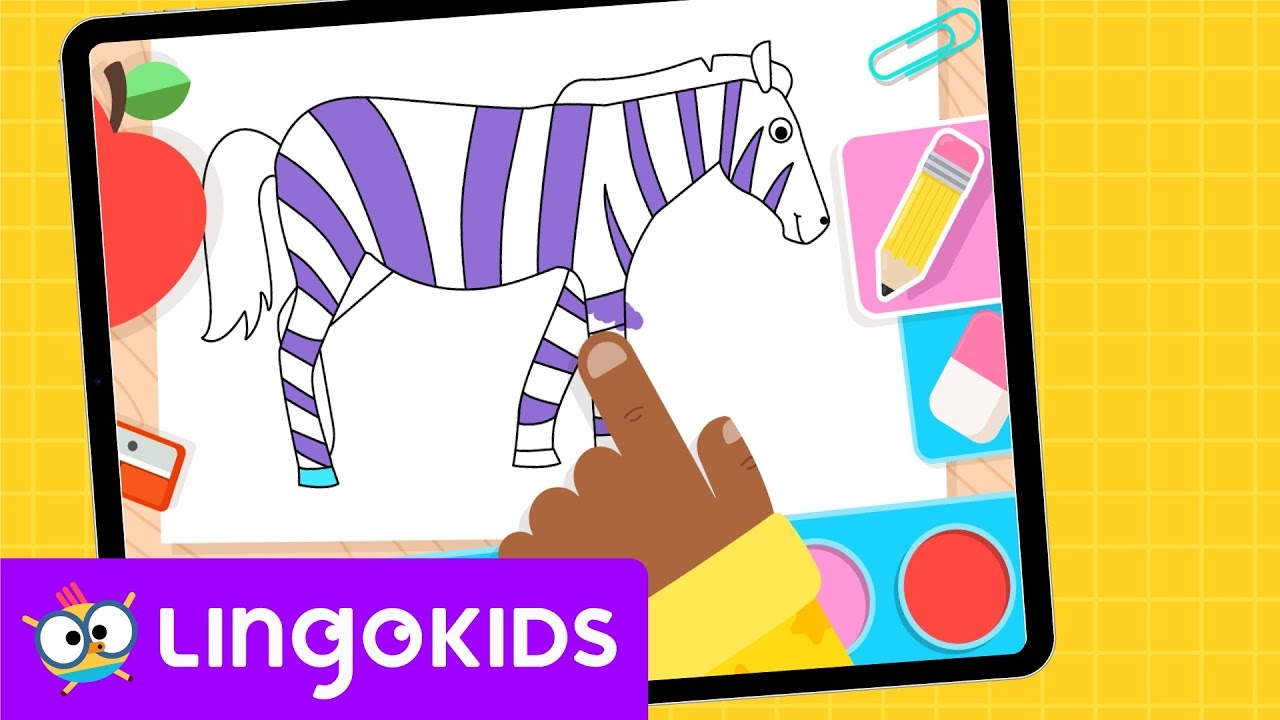 LET S COLOR A ZEBRA Coloring Crafts For Kids Lingokids Activities YouTube LET S COLOR A ZEBRA Coloring Crafts For Kids Lingokids Activities YouTube