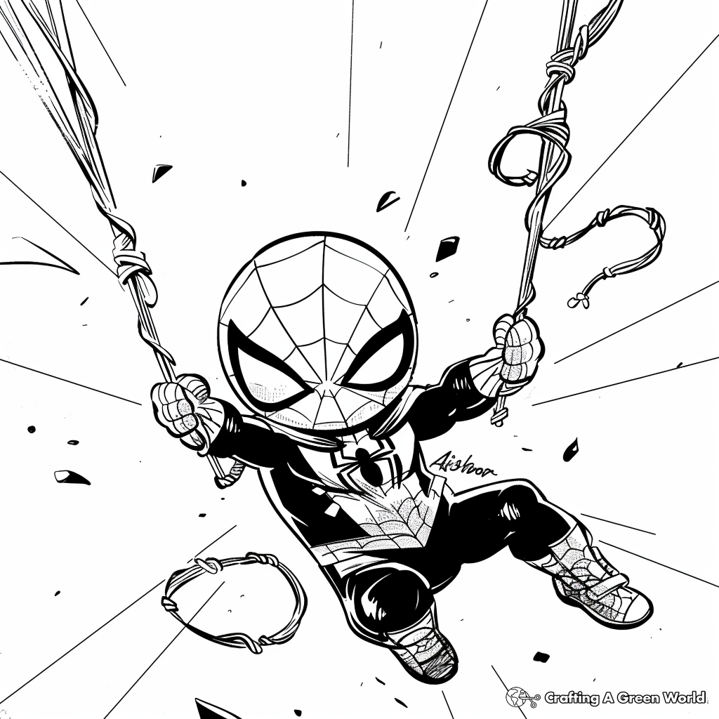 spiderman coloring page printable