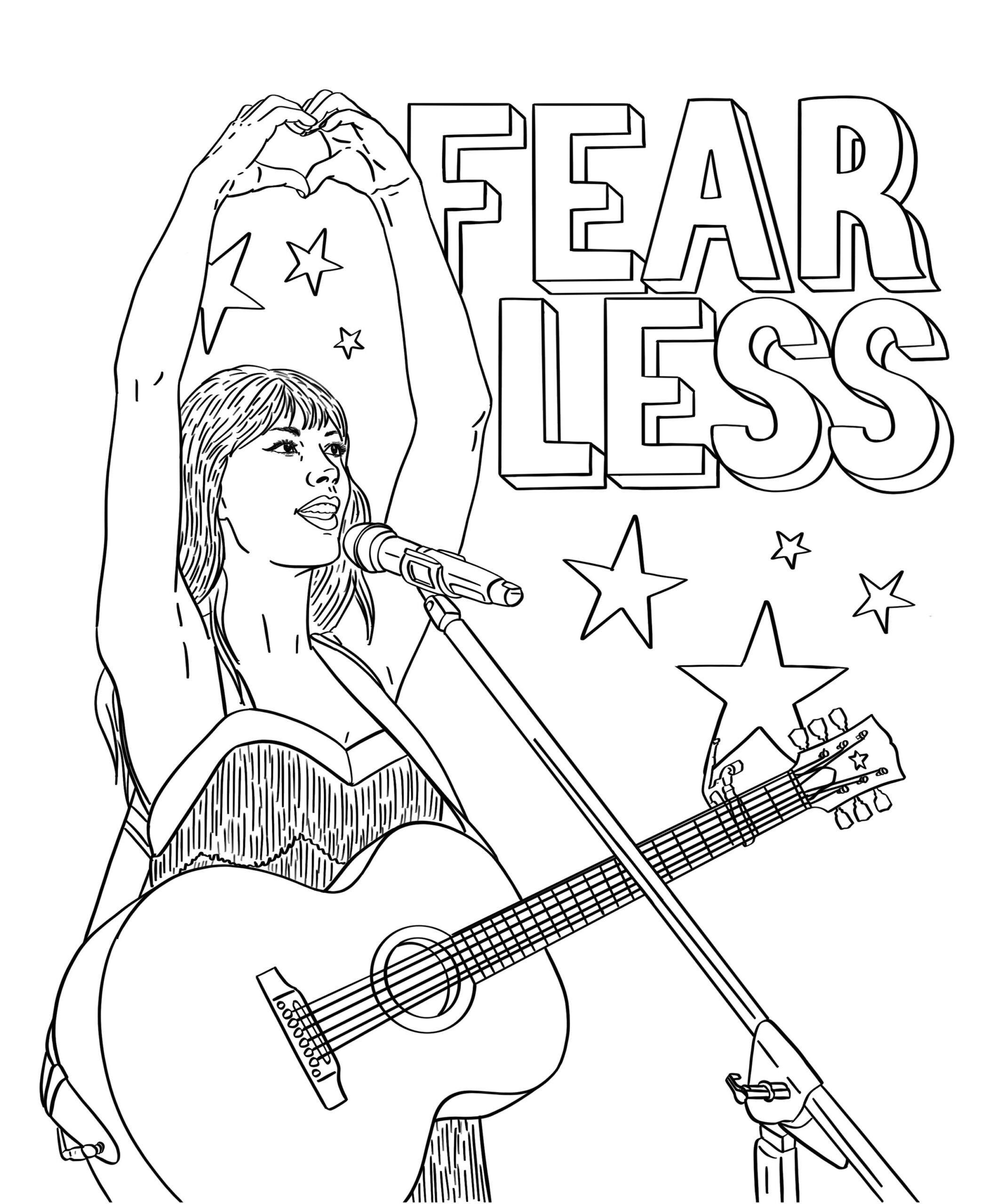 taylor swift printable coloring pages