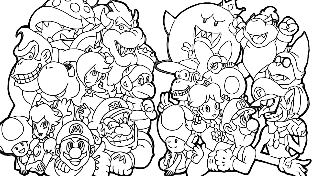 Magical Coloring Box Super Mario Bros Coloringpages YouTube