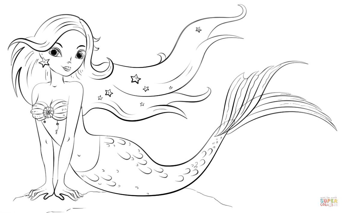 mermaid coloring pages printable free mermaid coloring pages printable free