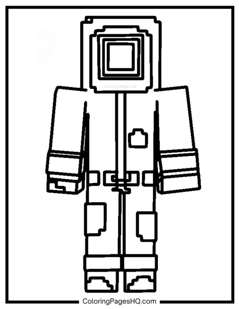 Minecraft Coloring Pages Free PDF Printables Coloring Pages HQ