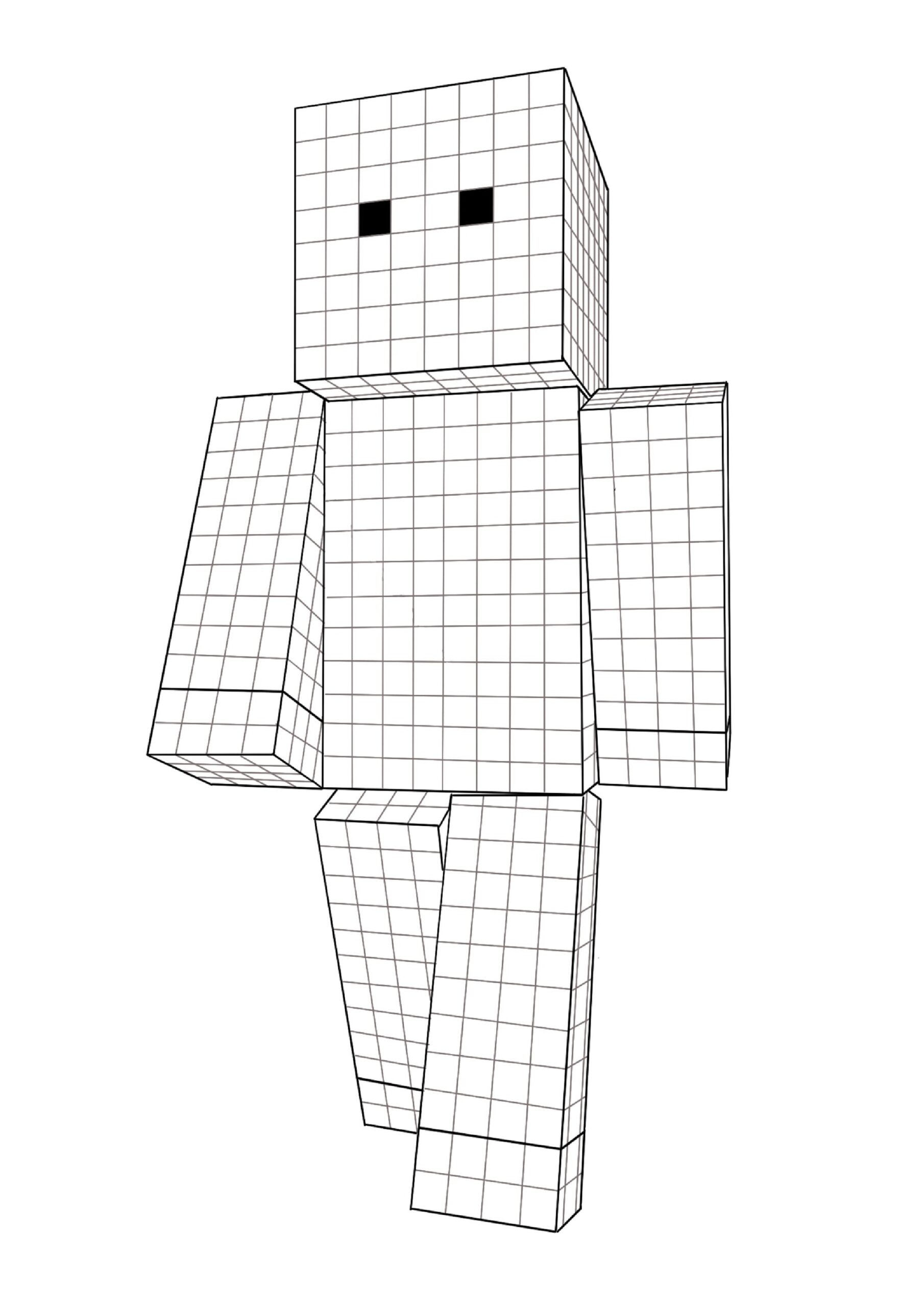 minecraft characters coloring pages