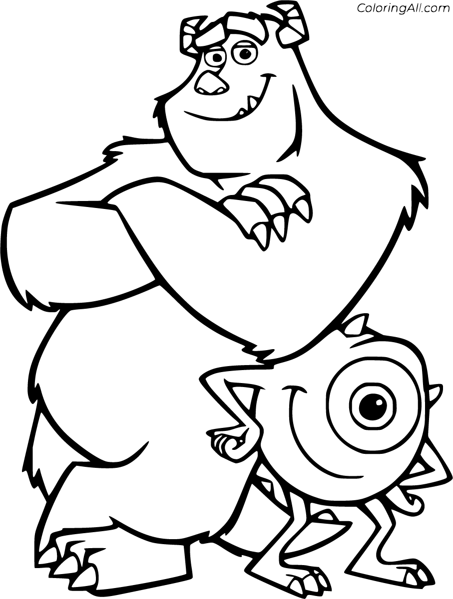 monsters inc characters coloring pages monsters inc characters coloring pages