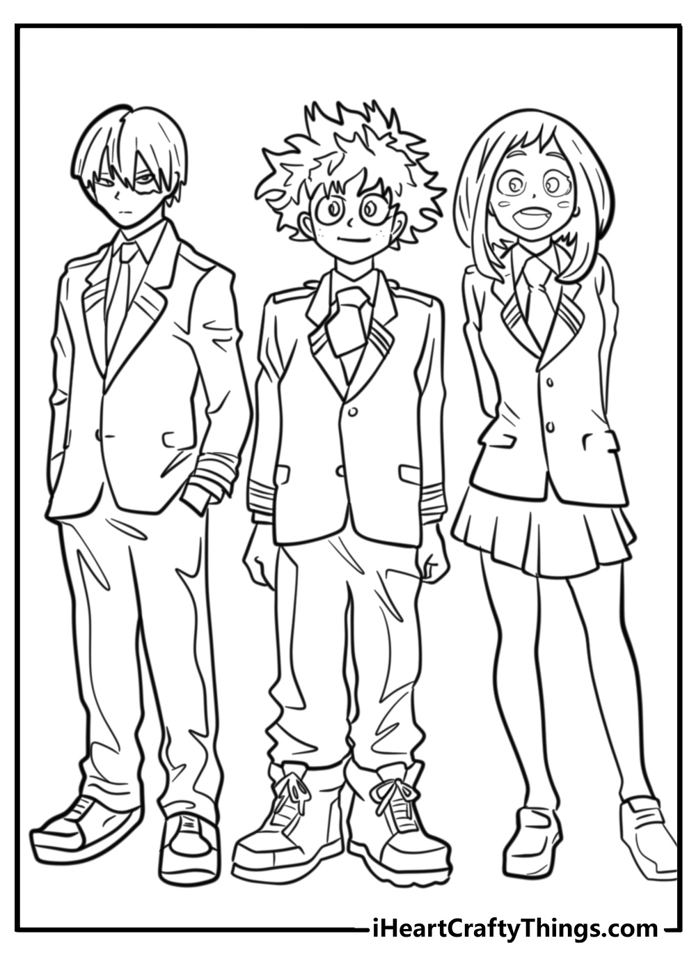 mha characters coloring pages mha characters coloring pages