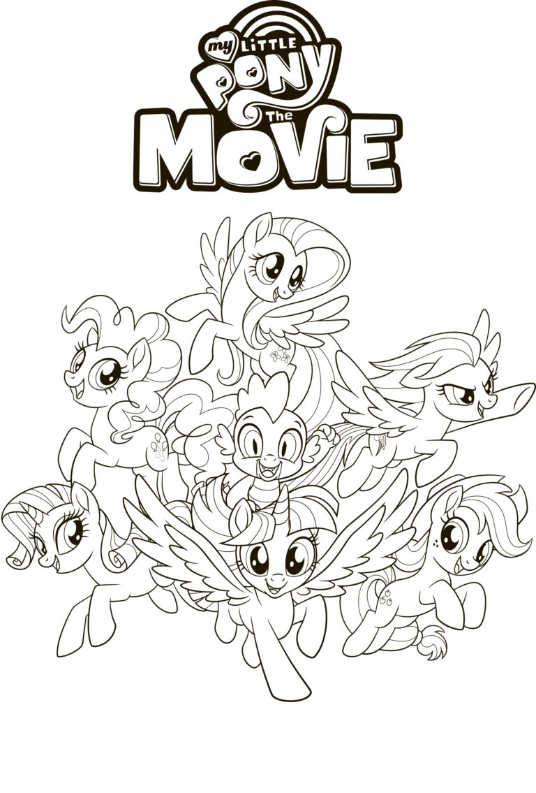 My Little Pony The Movie Coloring Pages YouLoveIt
