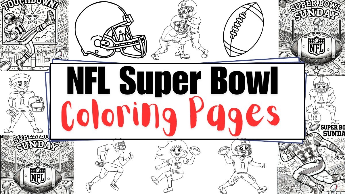 NFL Super Bowl Coloring Pages For Kids Happy Toddler Playtime NFL Super Bowl Coloring Pages For Kids Happy Toddler Playtime