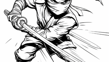 Ninja Coloring Pages Free Printable 
