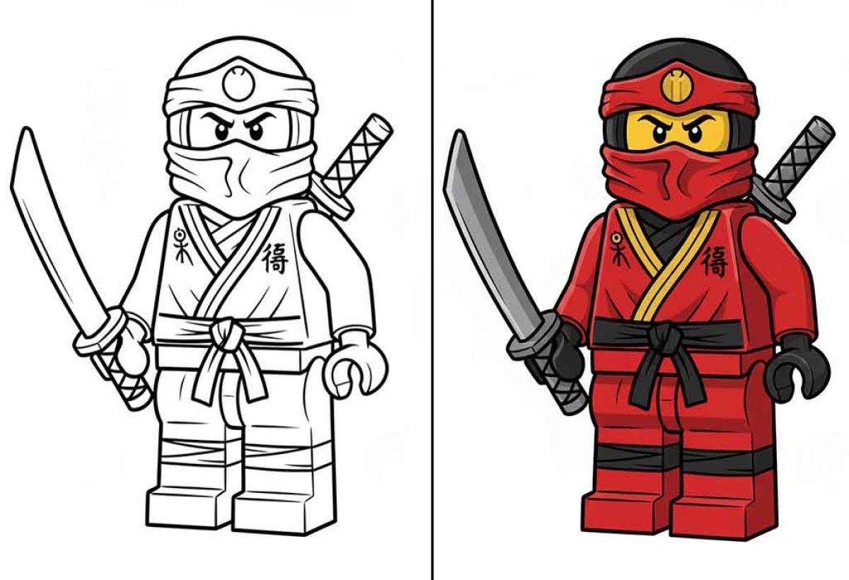Ninjago Coloring Pages Free Printable Sheets Images